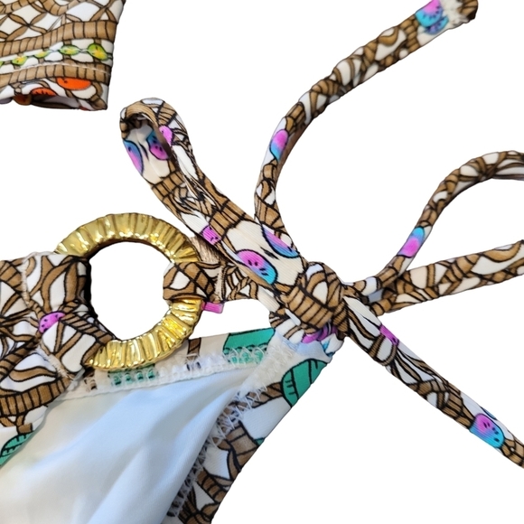 Trina Turk 2 piece multi color bikini - 10. M73 - Picture 8 of 15